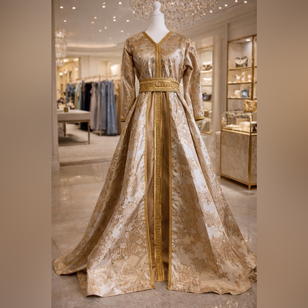 👑Luxury Gold Kaftan Dress ✨New without tag

Send me your best offer